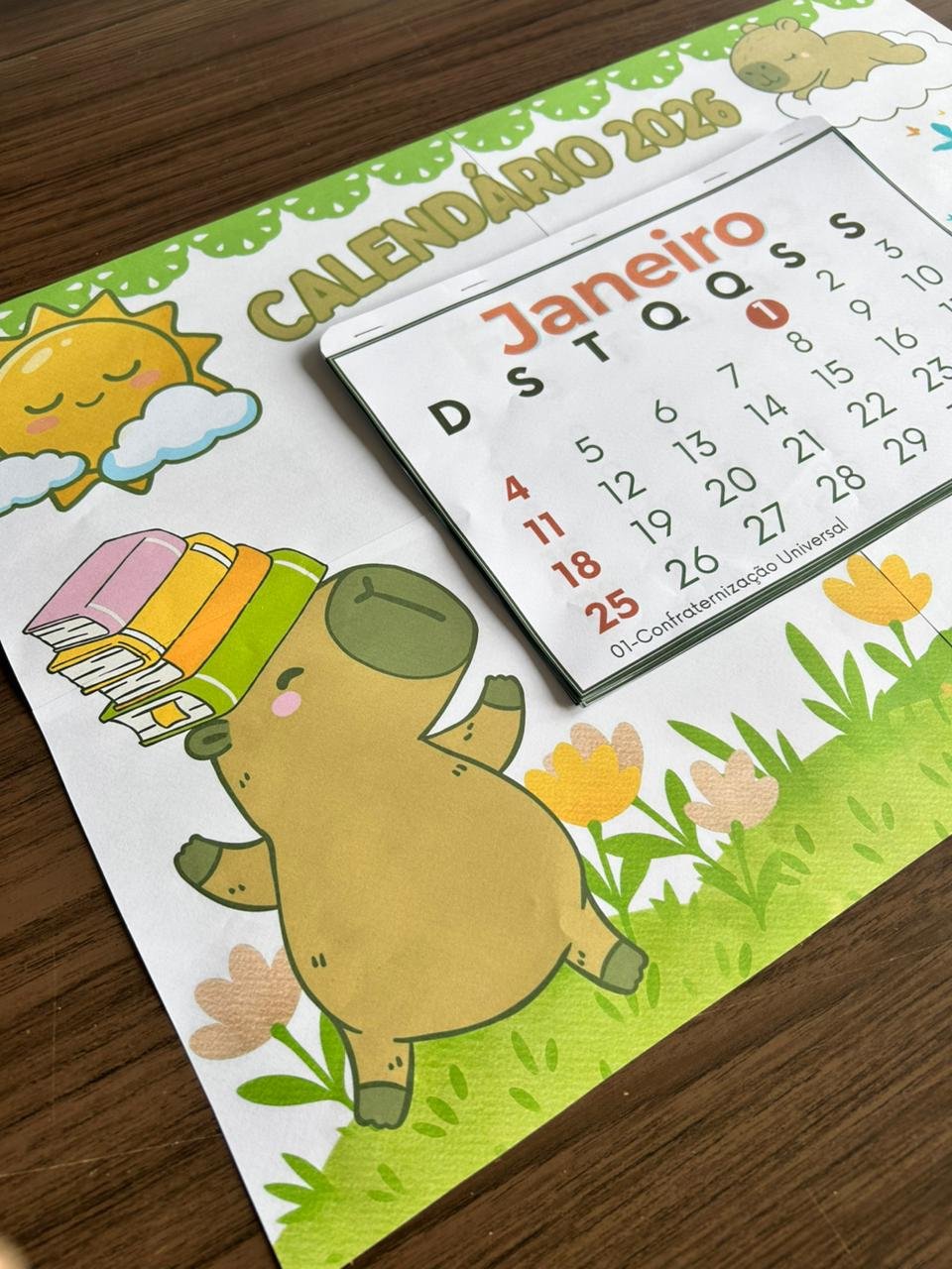 Calendário Anual 2026 da Capivara - Imagem 4