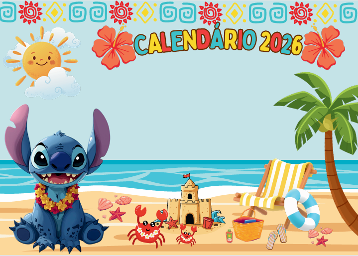 Calendário do Stitch 2026